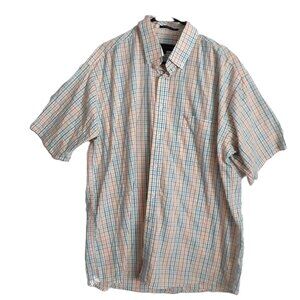 VTG Siegfried & Company Men's Shirt Size XL Striped Short Sleeve Button-up